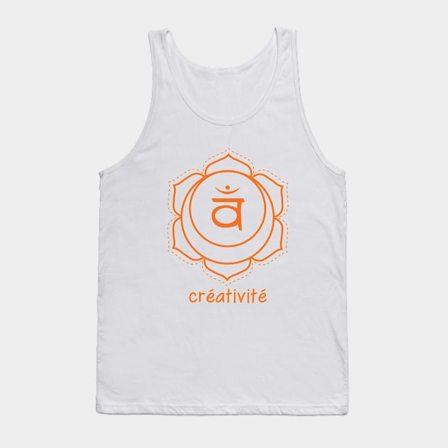 Chakra Sacré - Créativité Tank Top by BlueZenStudio